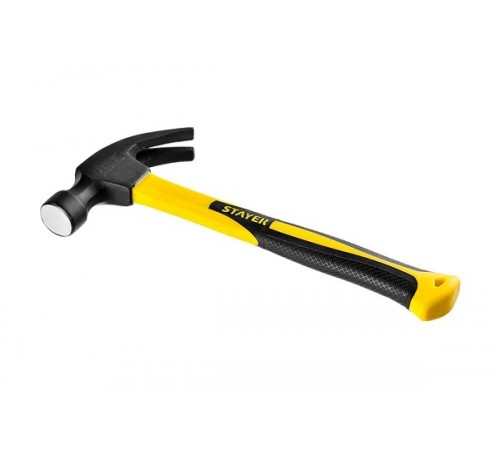 2026-560_z01 Молоток-гвоздодер STAYER Fiberglass столярный с фиберглассовой рукояткой 560г