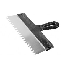 10078-45-06 Шпатель ЗУБР МАСТЕР фасадный, нержавеющее полотно, 450 мм, зуб 6x6 мм