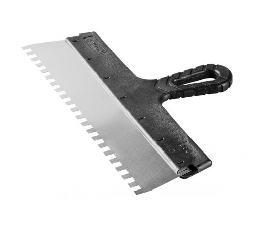 10078-45-06 Шпатель ЗУБР МАСТЕР фасадный, нержавеющее полотно, 450 мм, зуб 6x6 мм