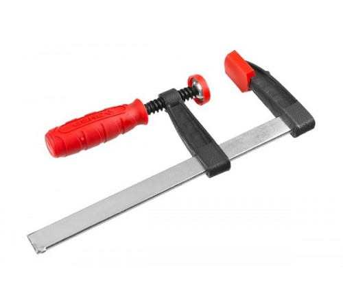 32150-050-250 Струбцина ЗУБР МАСТЕР, тип F, пластмассовая ручка, стальная закал. рейка, 50х250мм