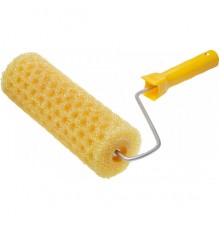Валик малярный STAYER STANDART 0369-24 Горошек структурный, поролон, бюгель 6мм, d=80мм