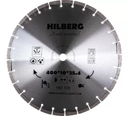 HM109 Диск алмазный отрезной Hard Materials Лазер 400х10*25,4мм