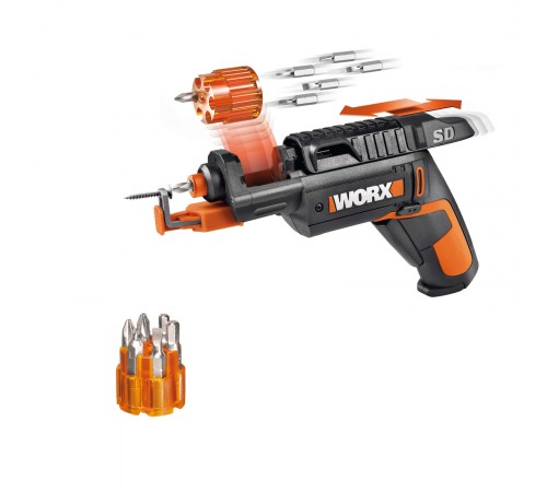 Отвертка аккумуляторная WORX WX255 SD Slide Driver 4V
