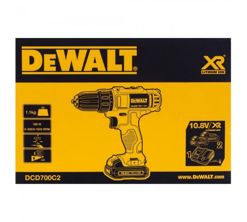 Дрель аккумуляторная DeWalt DCD 700 C2