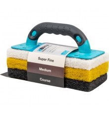 Губка для очистки плитки с ручкой BIHUI 250х120