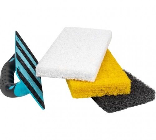 Губка для очистки плитки с ручкой BIHUI 250х120