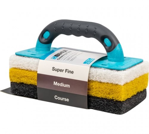 Губка для очистки плитки с ручкой BIHUI 250х120