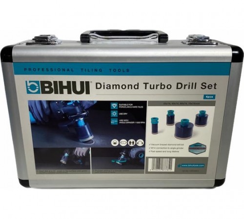 DBDMK4 Коронки алмазные набор на УШМ М14 BIHUI 4 коронки в комплекте