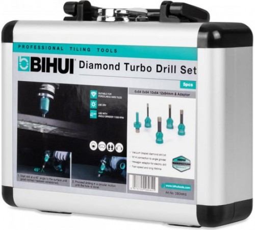 DBDMK5 Коронки алмазные набор на УШМ М14 BIHUI
