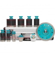 DBDMS10 Коронки алмазные набор на УШМ М14 BIHUI (10 коронок в комплекте)