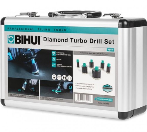 DBDMS6 Коронки алмазные набор на УШМ М14 BIHUI