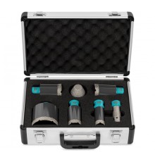 DBDMS7 Коронки алмазные набор на УШМ М14 BIHUI 7 коронок в комплекте