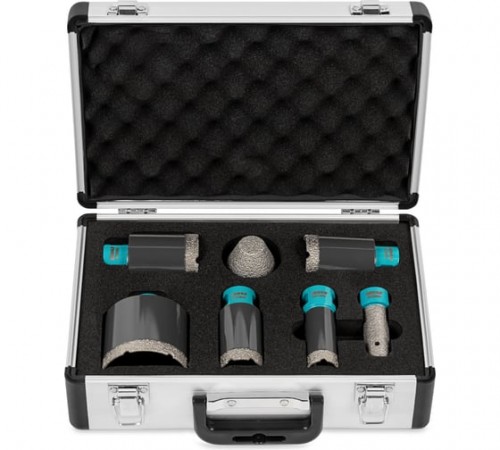 DBDMS7 Коронки алмазные набор на УШМ М14 BIHUI 7 коронок в комплекте