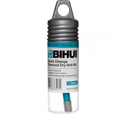 DBDQ08 Коронка алмазная BIHUI по керамограниту для дрели 8х80мм