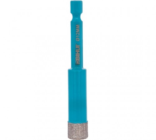 DBDQ12 Коронка алмазная BIHUI по керамограниту для дрели 12x80мм