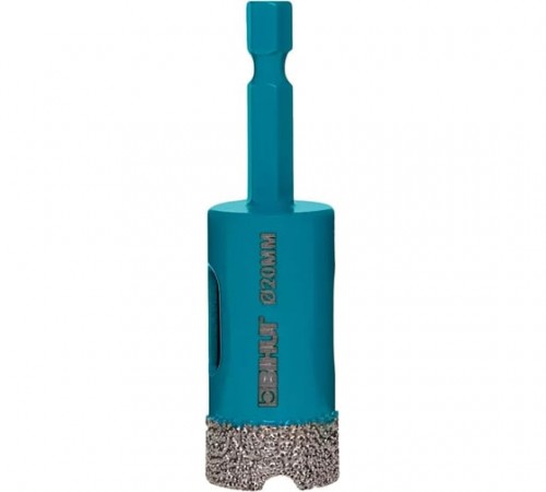 DBDQ20 Коронка алмазная BIHUI по керамограниту для дрели 20x70мм