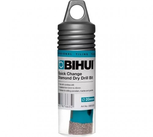 DBDQ20 Коронка алмазная BIHUI по керамограниту для дрели 20x70мм