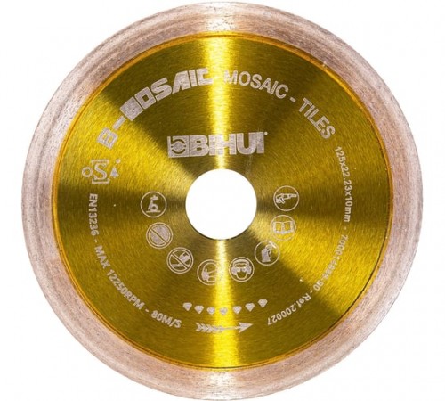 DCDC125 Диск алмазный BIHUI MOSAIC TILES желтый 125 мм