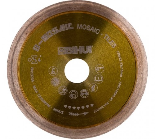 DCDC125 Диск алмазный BIHUI MOSAIC TILES желтый 125 мм