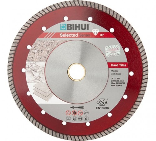 DCDT200 Диск алмазный BIHUI B-TURBO красный 200 мм