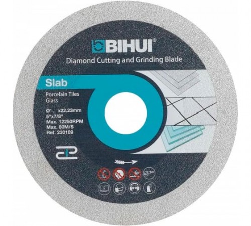 Универсальный шлифовально-отрезной алмазный диск BIHUI 250 мм, арт.DPG250