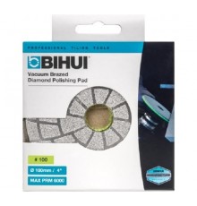 АГШК BIHUI (вакуумная пайка) для шлифовки и полировки, #100, Ø100мм , арт.DPV410