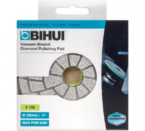 АГШК BIHUI (вакуумная пайка) для шлифовки и полировки, #100, Ø100мм , арт.DPV410