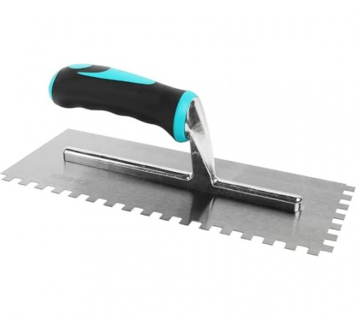 PTCB08 Шпатель металлический зубчатый BIHUI 280х115 8мм