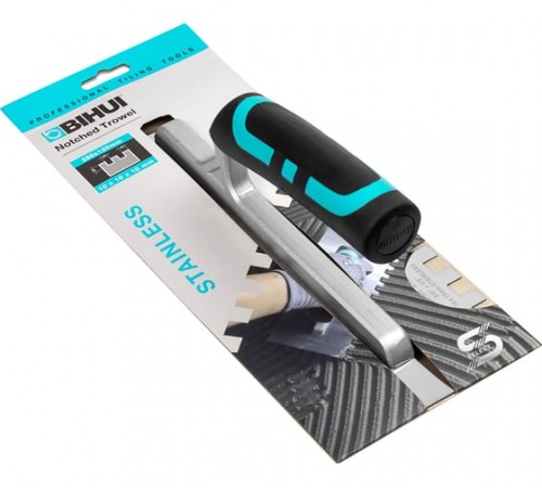 PTSB10 Металлический зубчатый шпатель BIHUI  280х120х10мм