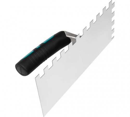 PTSB10 Металлический зубчатый шпатель BIHUI  280х120х10мм