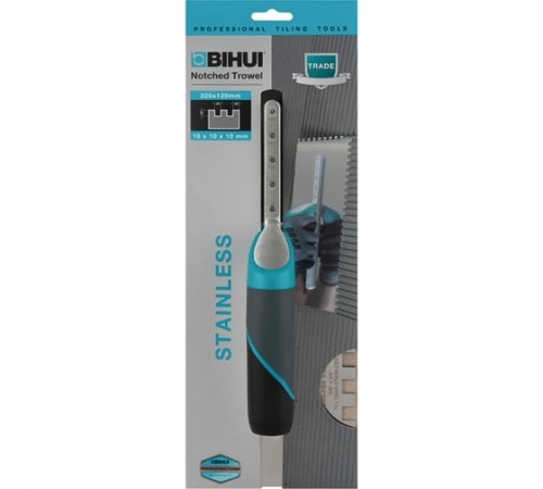 PTSH12 Шпатель металлический зубчатый 320х120 12мм