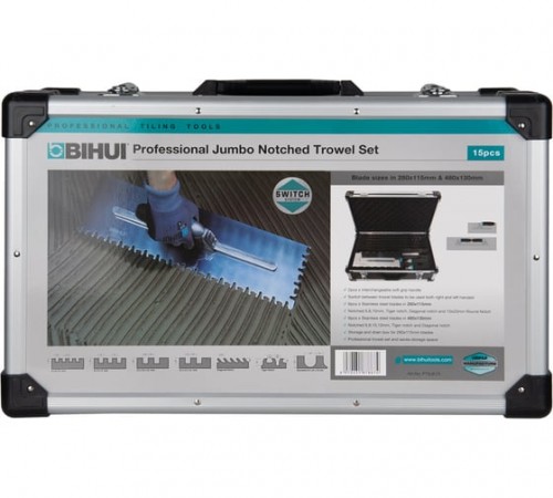 PTSJK15 Набор металлических зубчатых шпателей BIHUI 16 шт