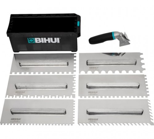 PTSJR8 Набор металлических зубчатых шпателей BIHUI
