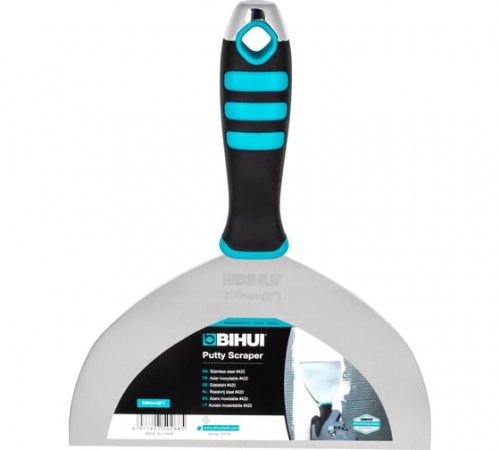 Шпатель малярный BIHUI 8" (200мм) из нержавеющей стали, арт.PTT8