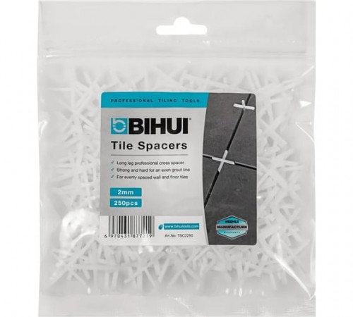 TSC2250 Крестики для плитки BIHUI 2 мм, 250 шт. в упак