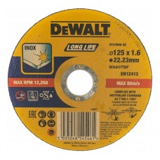 DT 43906 Диск отрезной DeWalt по металлу 125х1,6х22,2