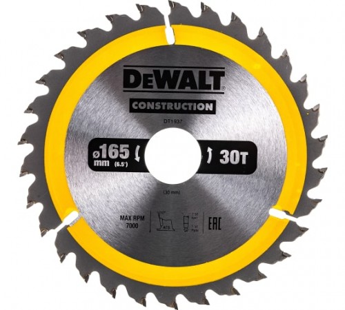 DT 1937 Диск пильный DeWalt 165х30х30