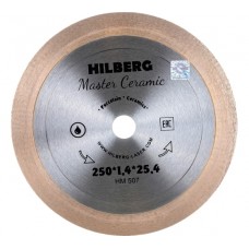 Диск алмазный HILBERG HM507 сплошной ультратонкий Master Ceramic 250х25х25,4х1,4 мм
