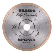 Диск алмазный HILBERG HM540 сплошной Hyper Thin 180х25,4x1,2 мм