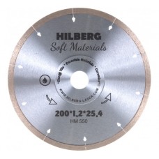 Диск алмазный HILBERG HM550 сплошной Hyper Thin 200х25,4x1,2 мм