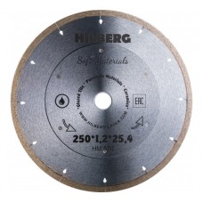 Диск алмазный HILBERG HM570 сплошной Hyper Thin 250х25,4x1,2 мм