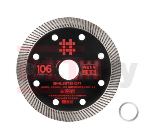 1445 Диск алмазный SHIJING Black Industrial для плиткореза 106мм
