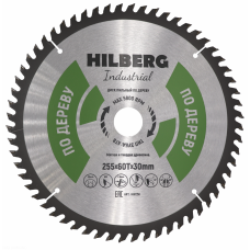 HW256 Диск пильный Hilberg Industrial Дерево 255х60T*30мм