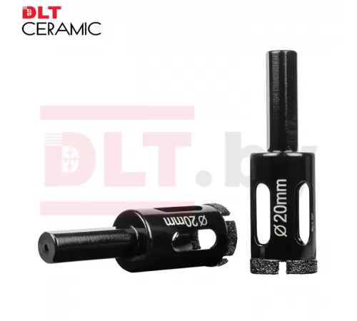 Коронка алмазная для плитки и камня DLT (CERAMIC PRO), 20мм для дрели 0669