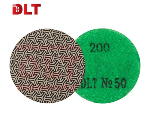 2128 Круг алмазный гибкий шлифовальный DLT #200 №50 50мм для гравера