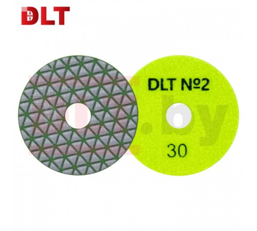 Круг алмазный гибкий шлифовальный DLT #30 №2 100мм 0938