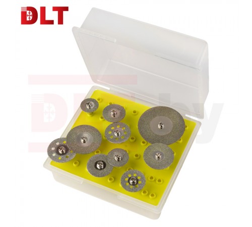 1500 Набор алмазных дисков DLT с титановым покрытием для гравера