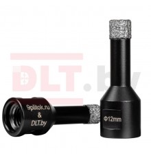 Коронка алмазная для плитки и камня 9plitok&DLT (CERAMIC PRO), 12мм для УШМ 0256