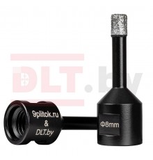 Коронка алмазная для плитки и камня 9plitok&DLT (CERAMIC PRO), 8мм для УШМ 0267
