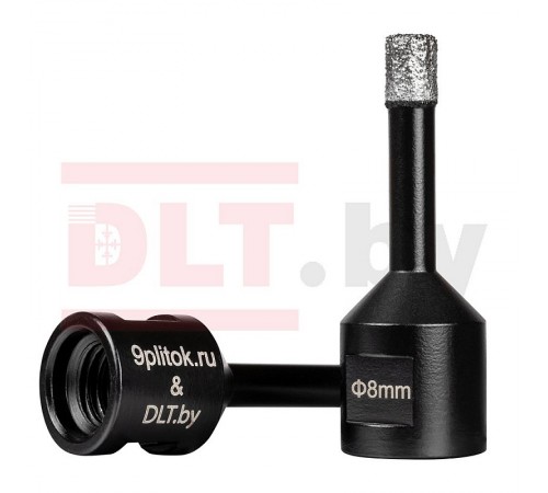 Коронка алмазная для плитки и камня 9plitok&DLT (CERAMIC PRO), 8мм для УШМ 0267